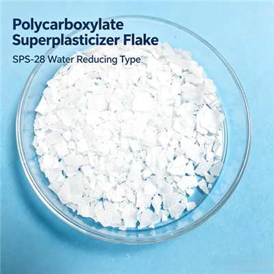 Escamas de superplastificante de policarboxilato reductor de agua SPS-28